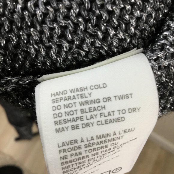 by Anthropologie Metallic Grey Turtleneck Sweater s - Picture 10 of 11